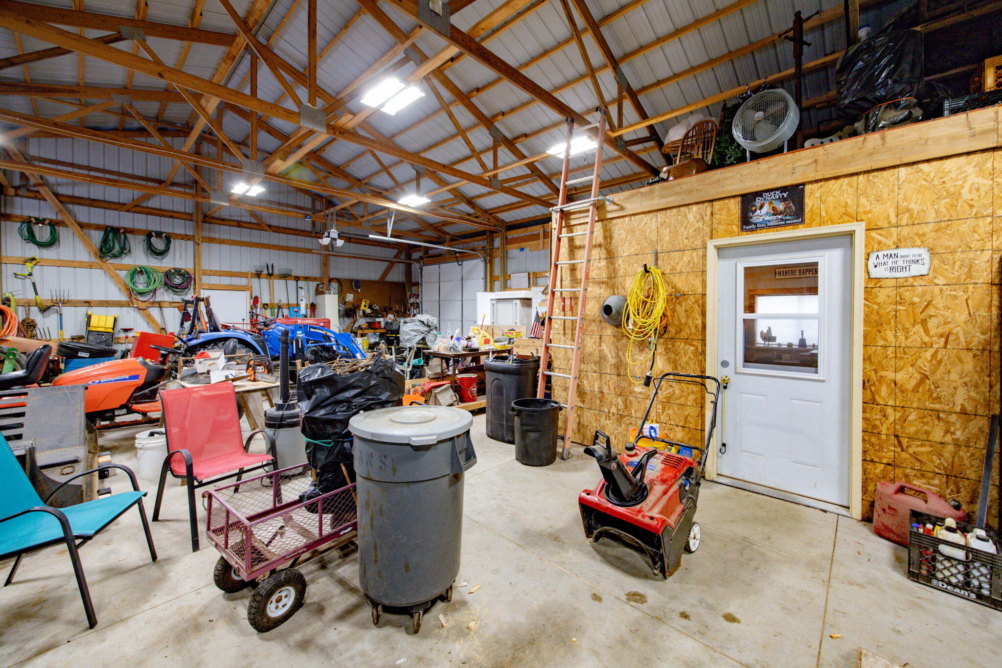N2650 Hardscrabble Road Dousman, WI 53118 - Photo 13 of 18 Barn Interior 2