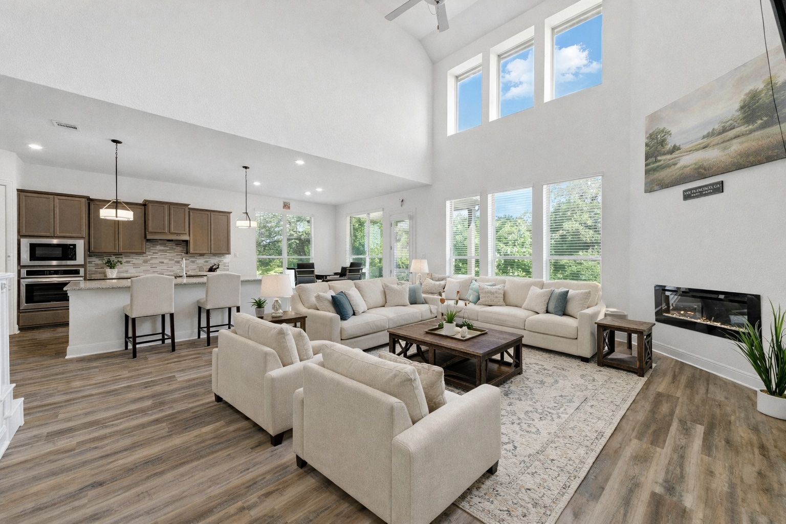 216 Tovas Secret Cove Georgetown, TX 78628 - Photo 6 of 30 a living room with furniture and a large window