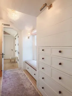 a view of a closet area