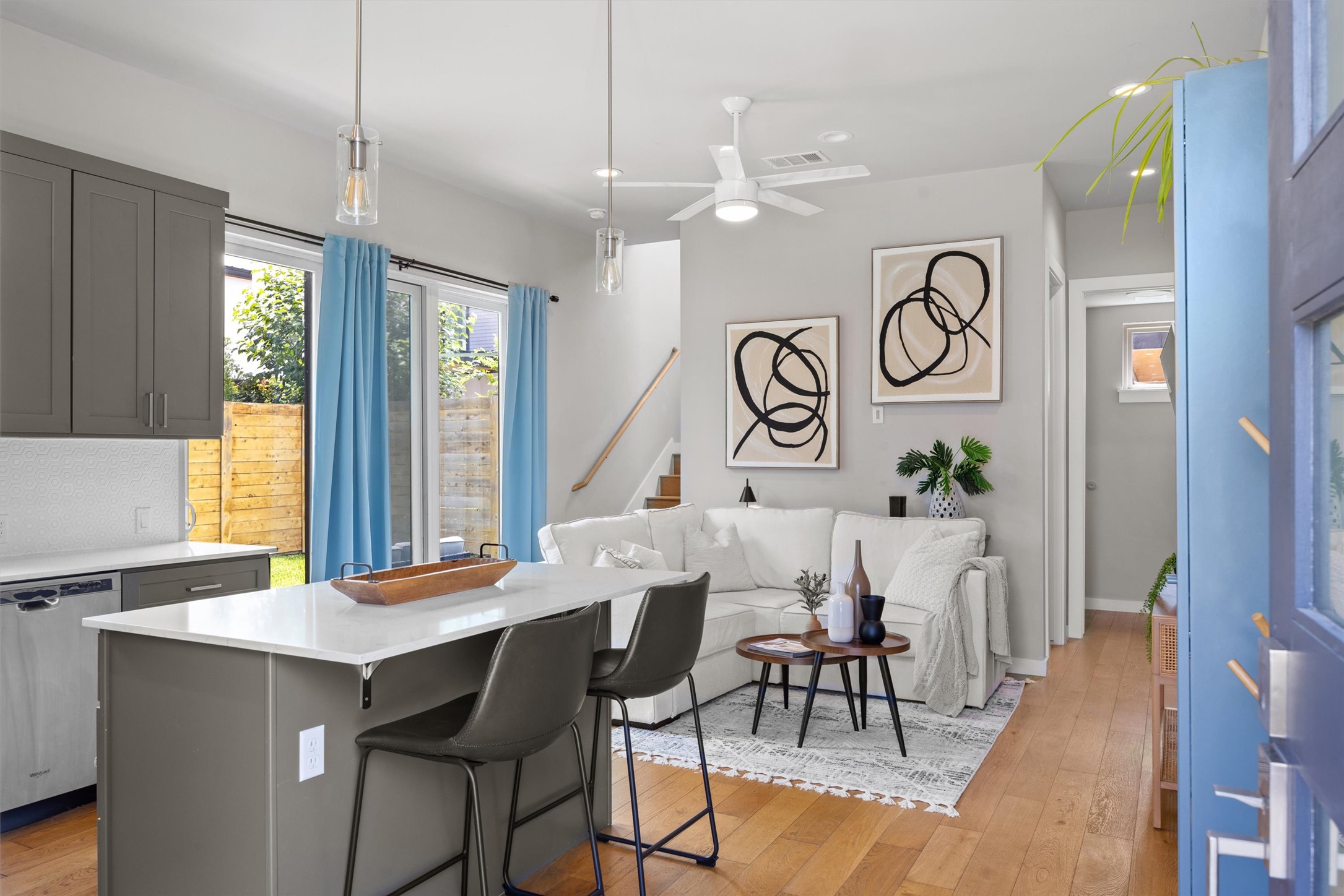 1116 Stobaugh Street, Unit B Austin, TX 78757 - Photo 10 of 38 The oversized island provides additional prep space and casual seating.