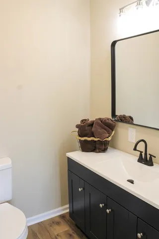 a bathroom with a sink and a toilet