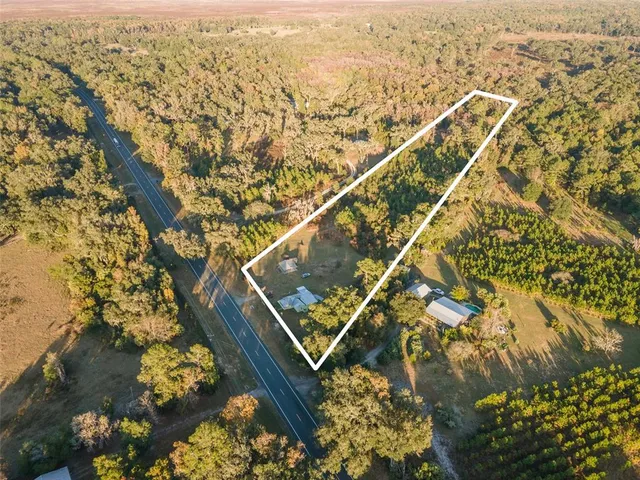 a backyard of a house