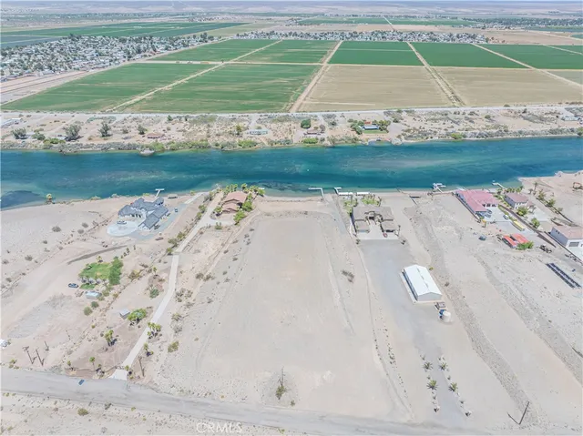a view of a lake with a beach