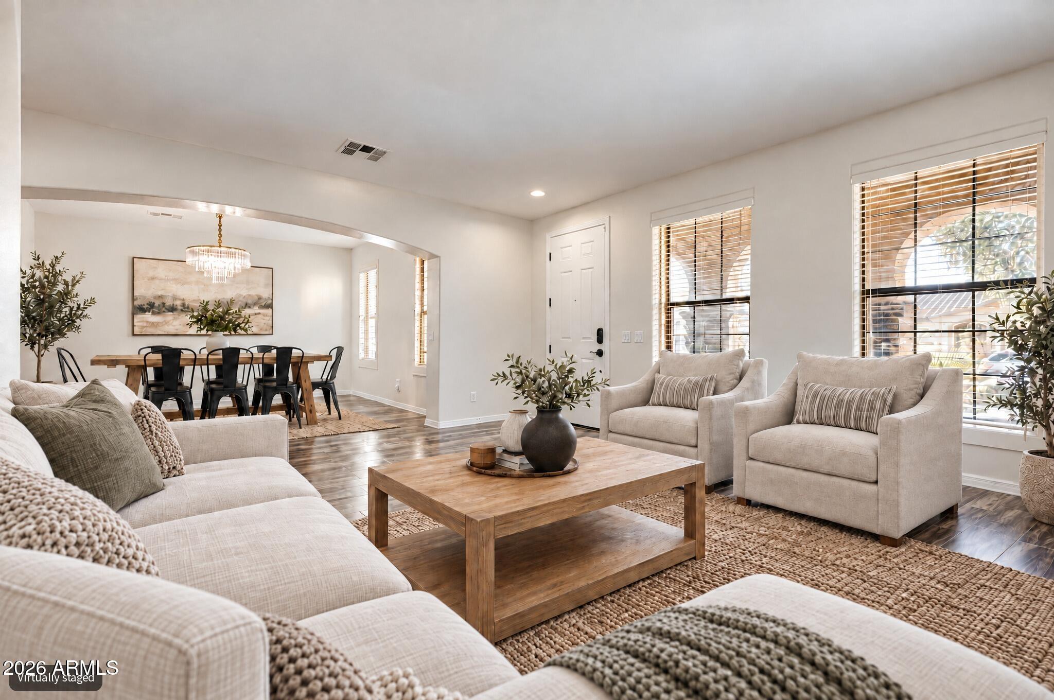 3108 East Ridgewood Lane Gilbert, AZ 85298 - Photo 5 of 27 Living Room & Formal Dining