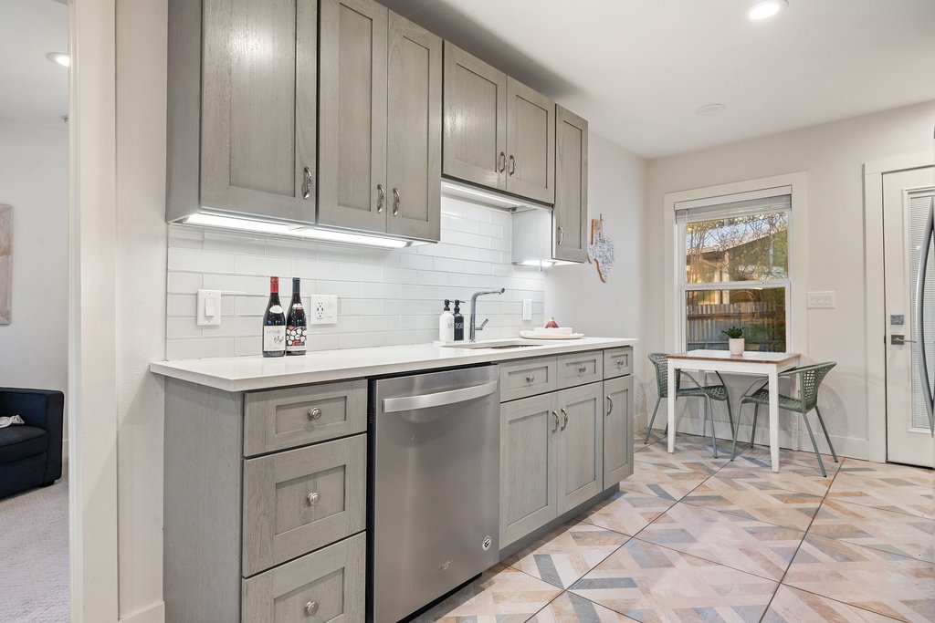 2702 Crest Avenue, Unit 1 Austin, TX 78702 - Photo 14 of 29 Clean lines and modern finishes give the kitchen a fresh, contemporary feel.