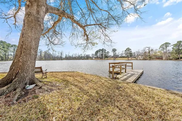 a view of lake with outdoor space