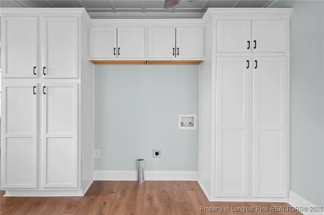 a view of kitchen with hardwood floor