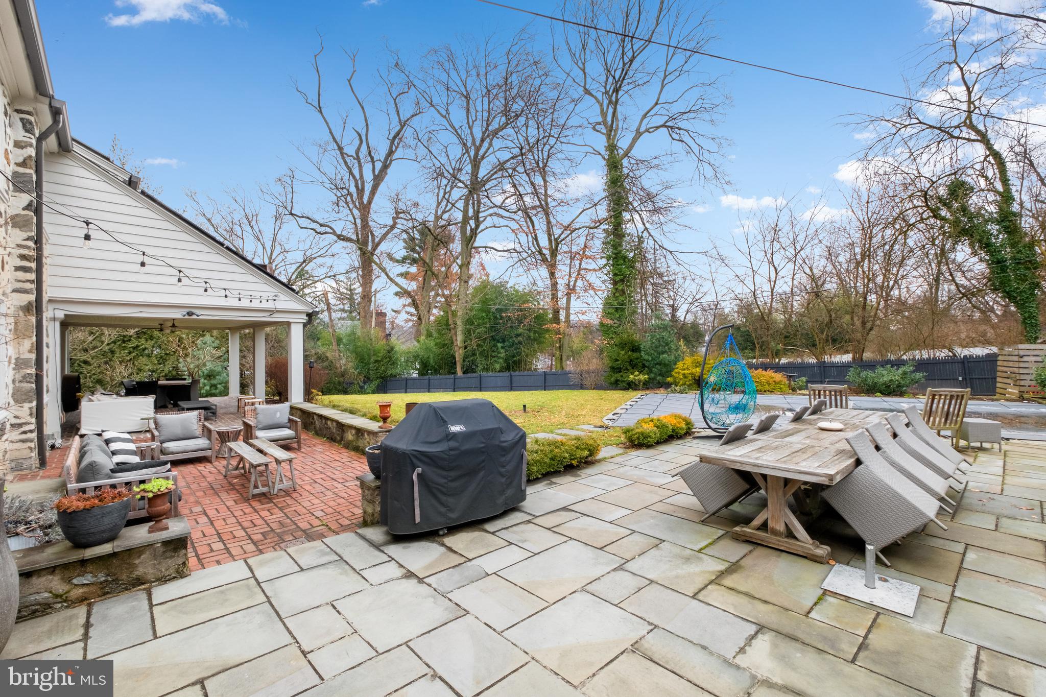 422 Warick Road Wynnewood, PA 19096 - Photo 98 of 130 Flagstone Pool Patio