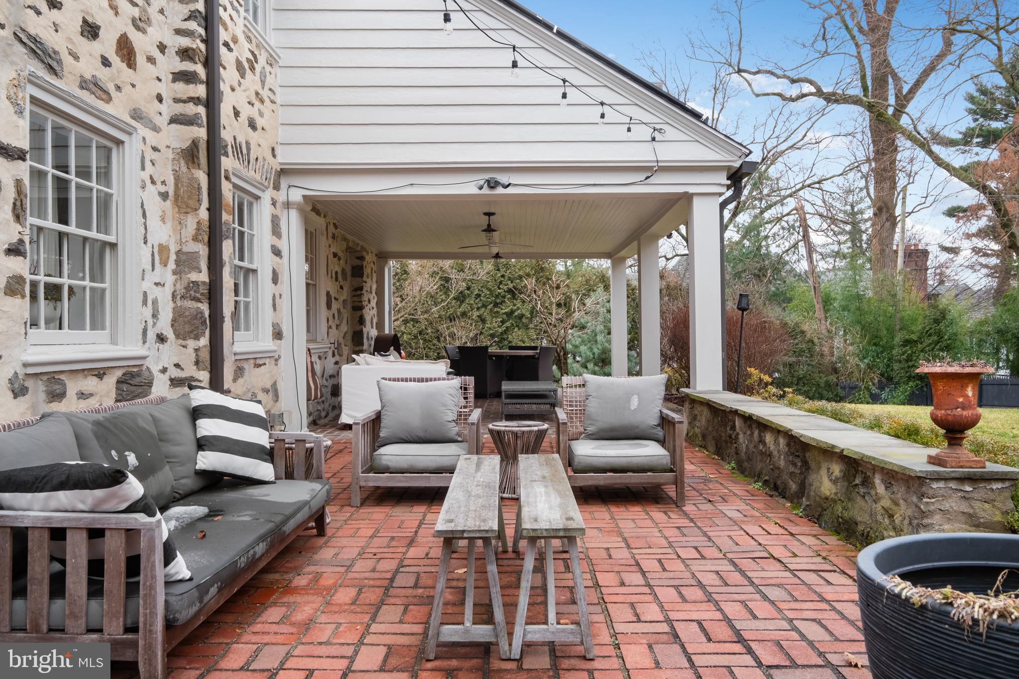 422 Warick Road Wynnewood, PA 19096 - Photo 99 of 130 Brick Rear Patio