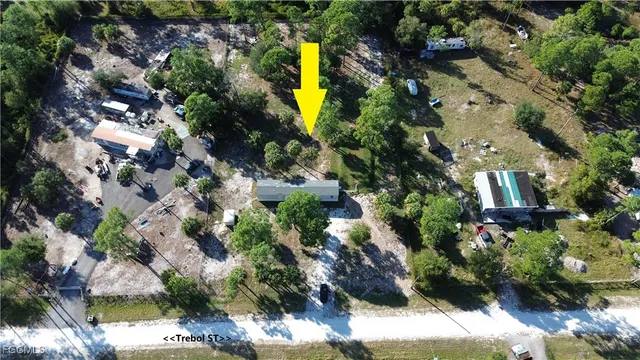 a bird view of a house