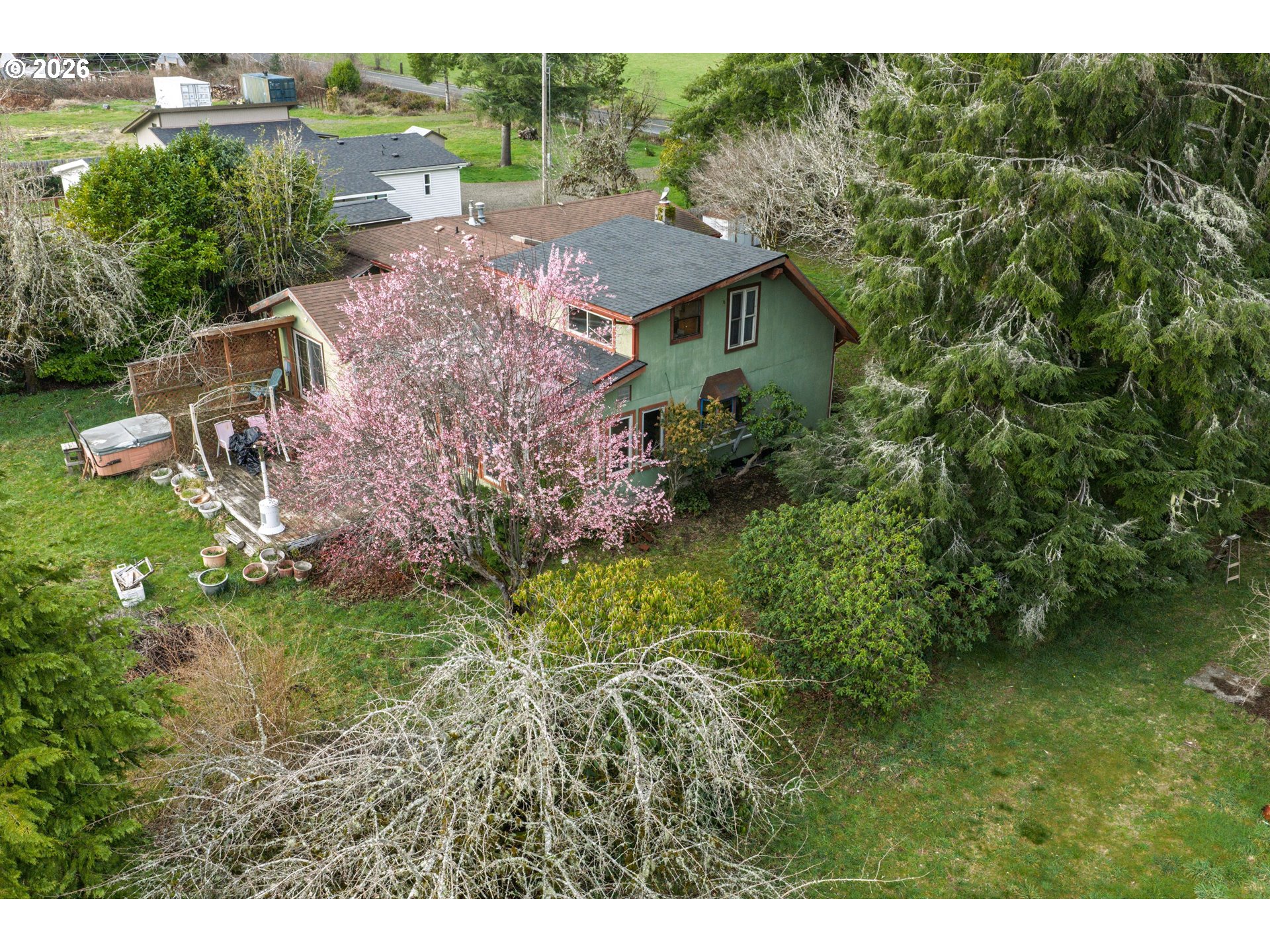 1377 Moonshine Park Road Logsden, OR 97357 - Photo 2 of 40 a aerial view of a house with a yard