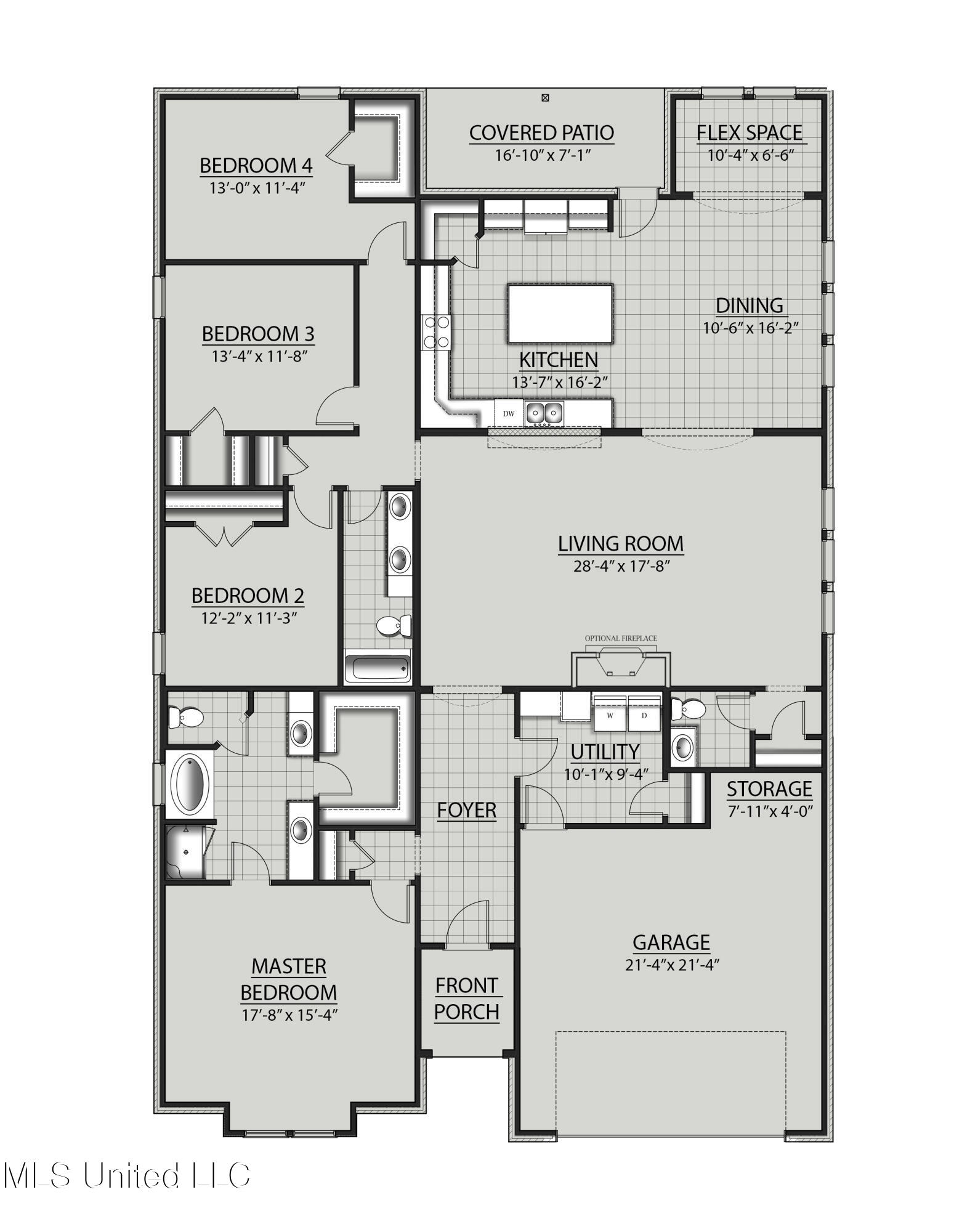 15341 South Swan Road Gulfport, MS 39503 - Photo 23 of 23 SYCAMORE A 4 Floor Plan