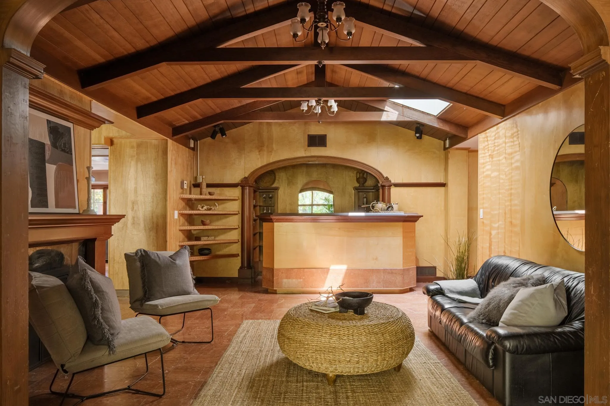 1010 Myrtle Way San Diego, CA 92103 - Photo 23 of 70 a living room with furniture and a fireplace