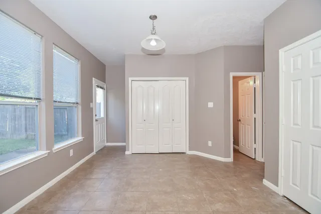 a view of a livingroom with a chandelier