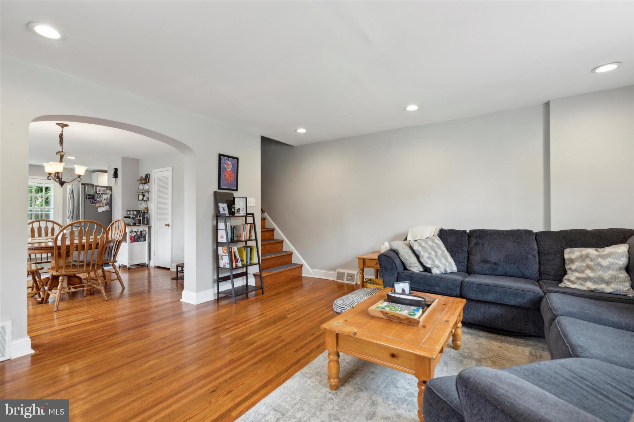 563 Overlook Road Philadelphia, PA 19128 - Photo 5 of 26 Open Concept Main Level - LR opens to DR + Kitchen