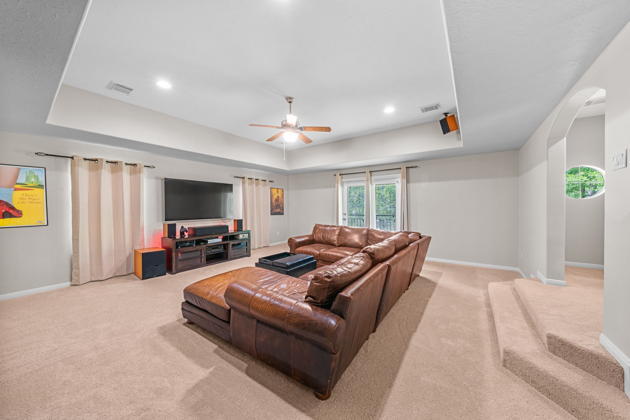3922 Waterbend Cove Spring, TX 77386 - Photo 26 of 42 Upstairs family area that can be used as a theater room, game room, or upstairs living room.