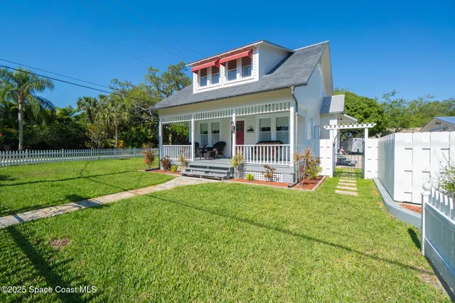 a view of a house with a balcony