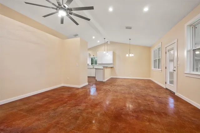 a view of a kitchen with a sink and a kitchen view