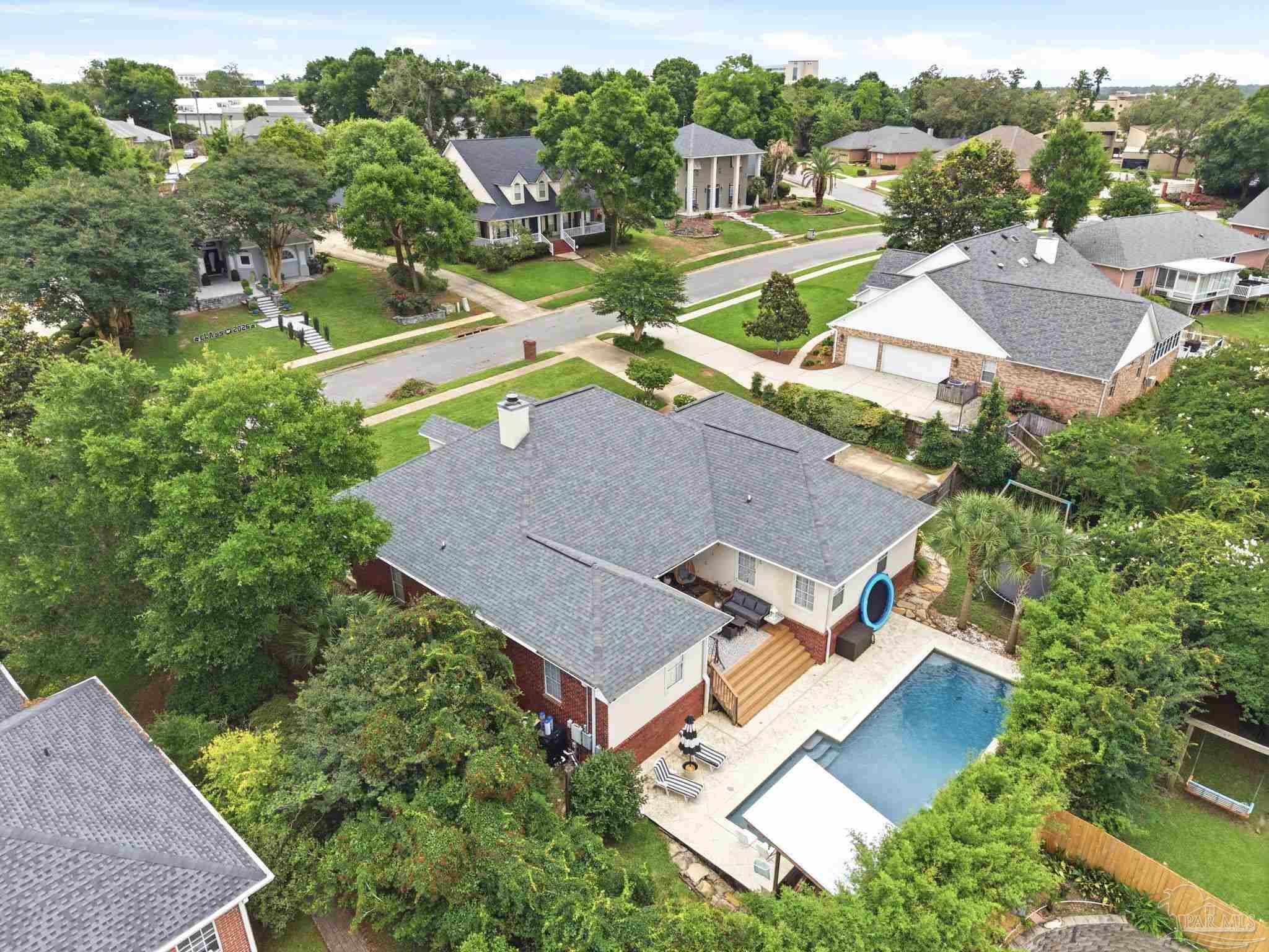 5931 Otter Point Road Pensacola, FL 32504 - Photo 53 of 67 an aerial view of a house with big yard