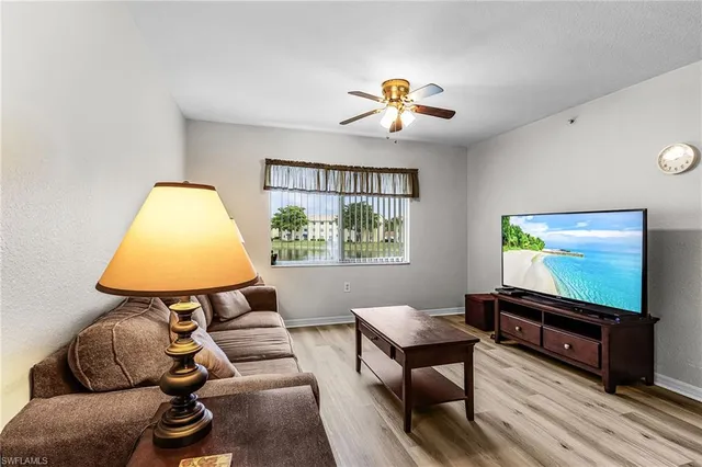 a view of a lake with houses