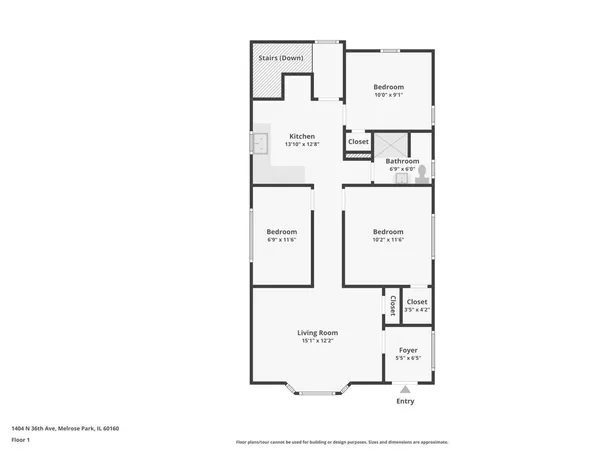 $359,900 | 1404 36th Avenue, Melrose Park, IL 60160