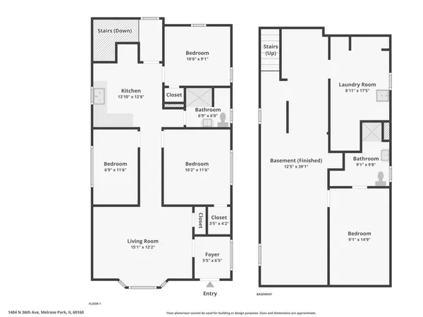 $359,900 | 1404 36th Avenue, Melrose Park, IL 60160