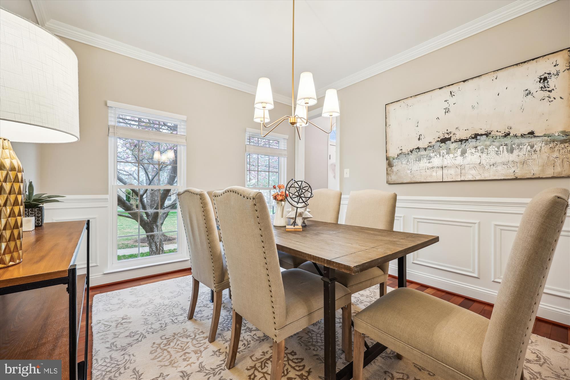 18301 Beechnut Way Boyds, MD 20841 - Photo 9 of 72 a view of a dining room with furniture window and wooden floor
