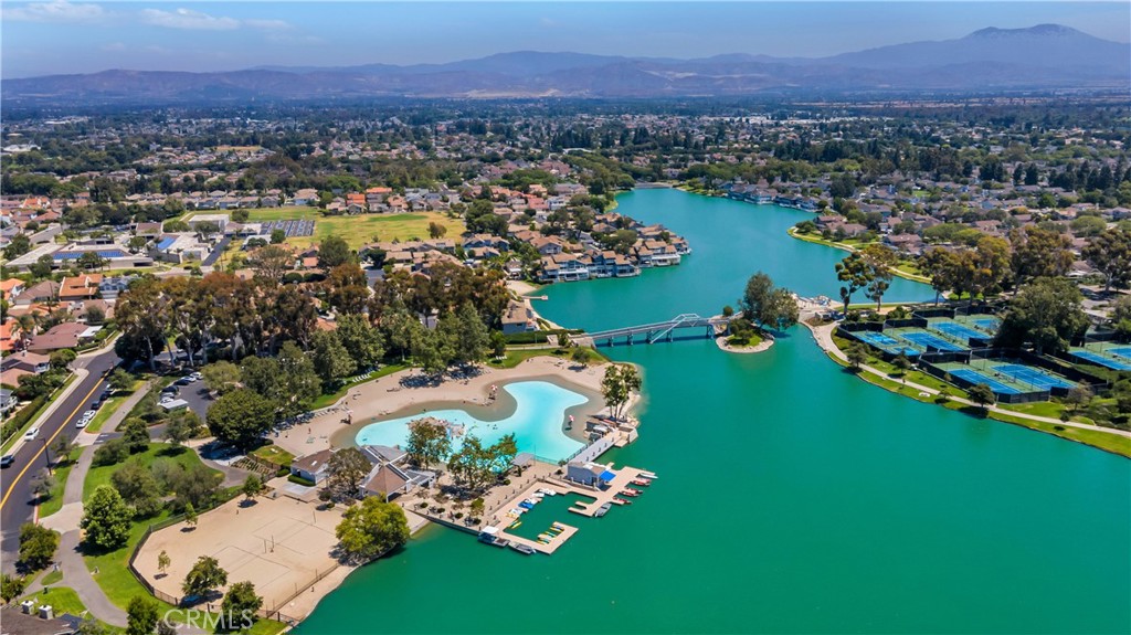6 Mallard Irvine, CA 92604 - Photo 41 of 45 an aerial view of lake and residential houses with outdoor space