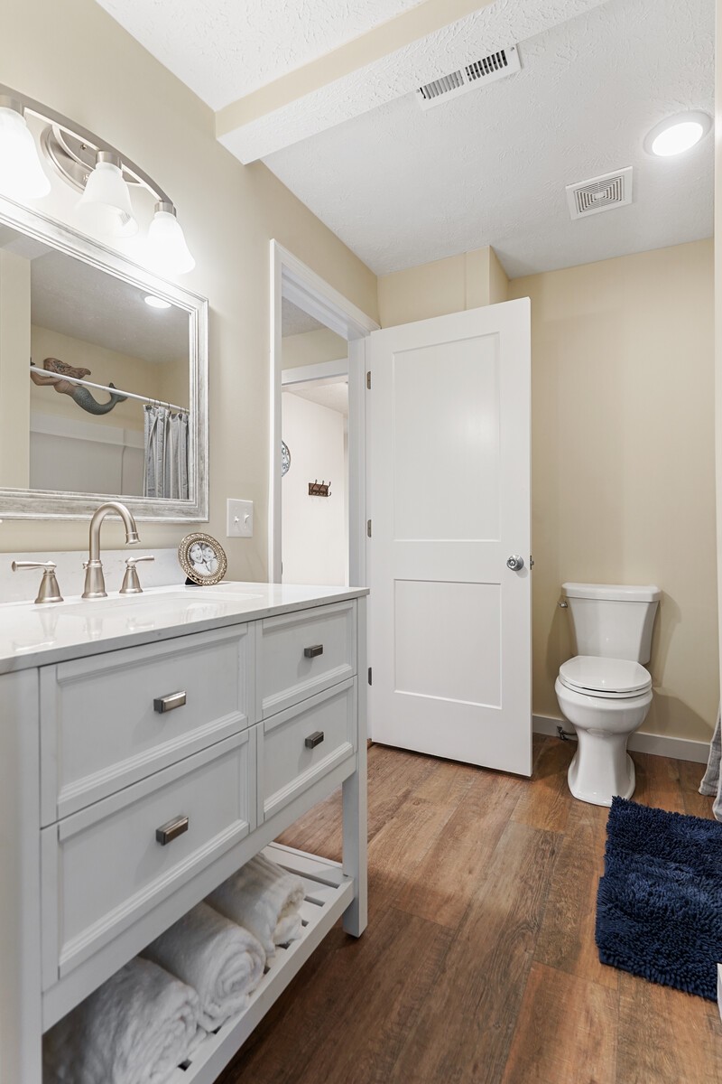 150 Absher Road Portland, TN 37148 - Photo 12 of 37 a spacious bathroom with a toilet a sink and a mirror