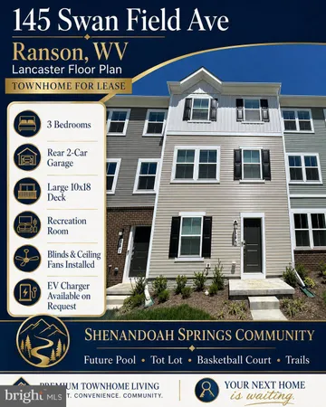 $2,150 | 145 Swan Fld Avenue, Ranson, WV 25438
