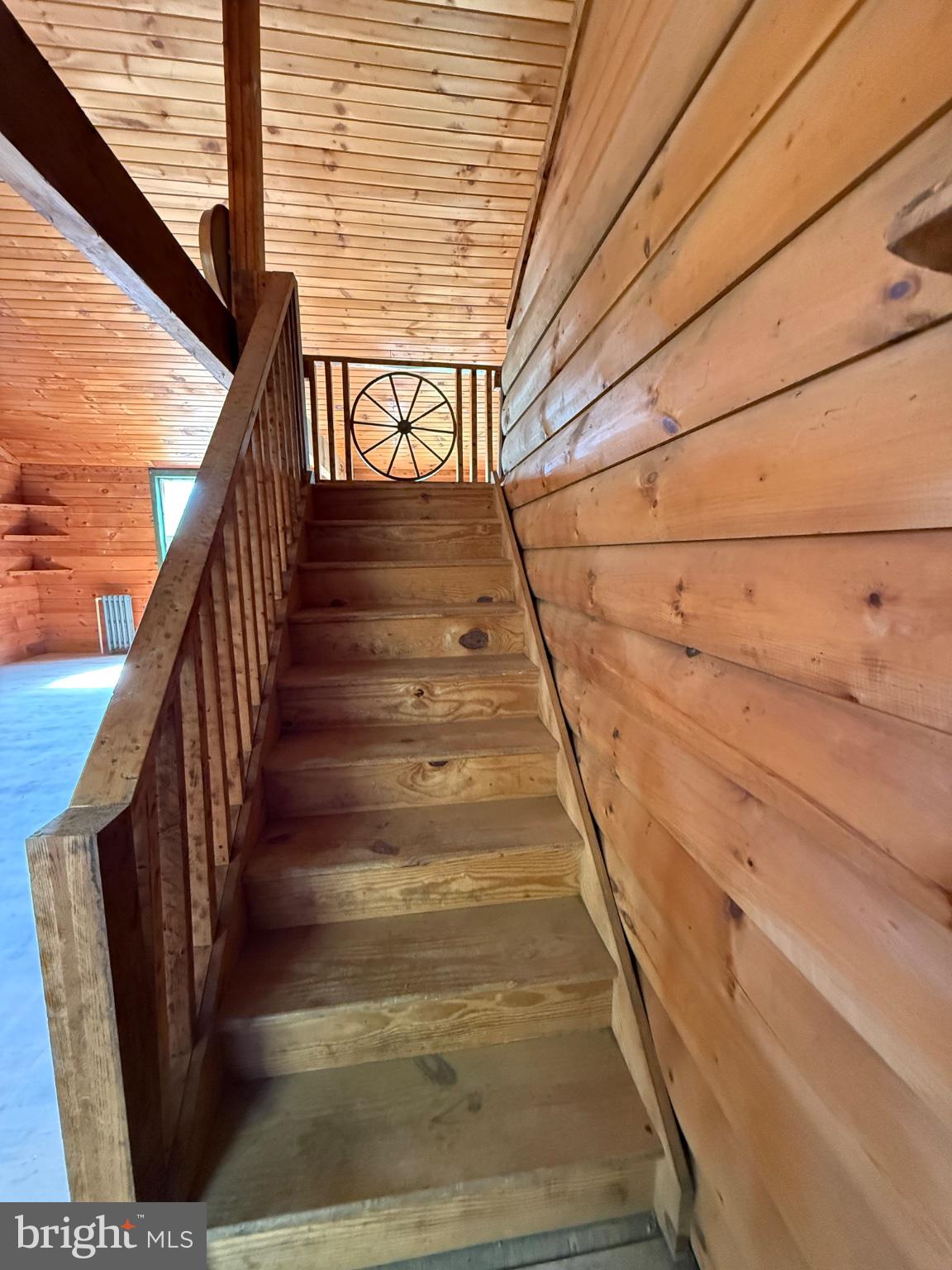 15232 Wrangletown Road Mount Union, PA 17066 - Photo 46 of 92 Rustic wooden staircase invites exploration.