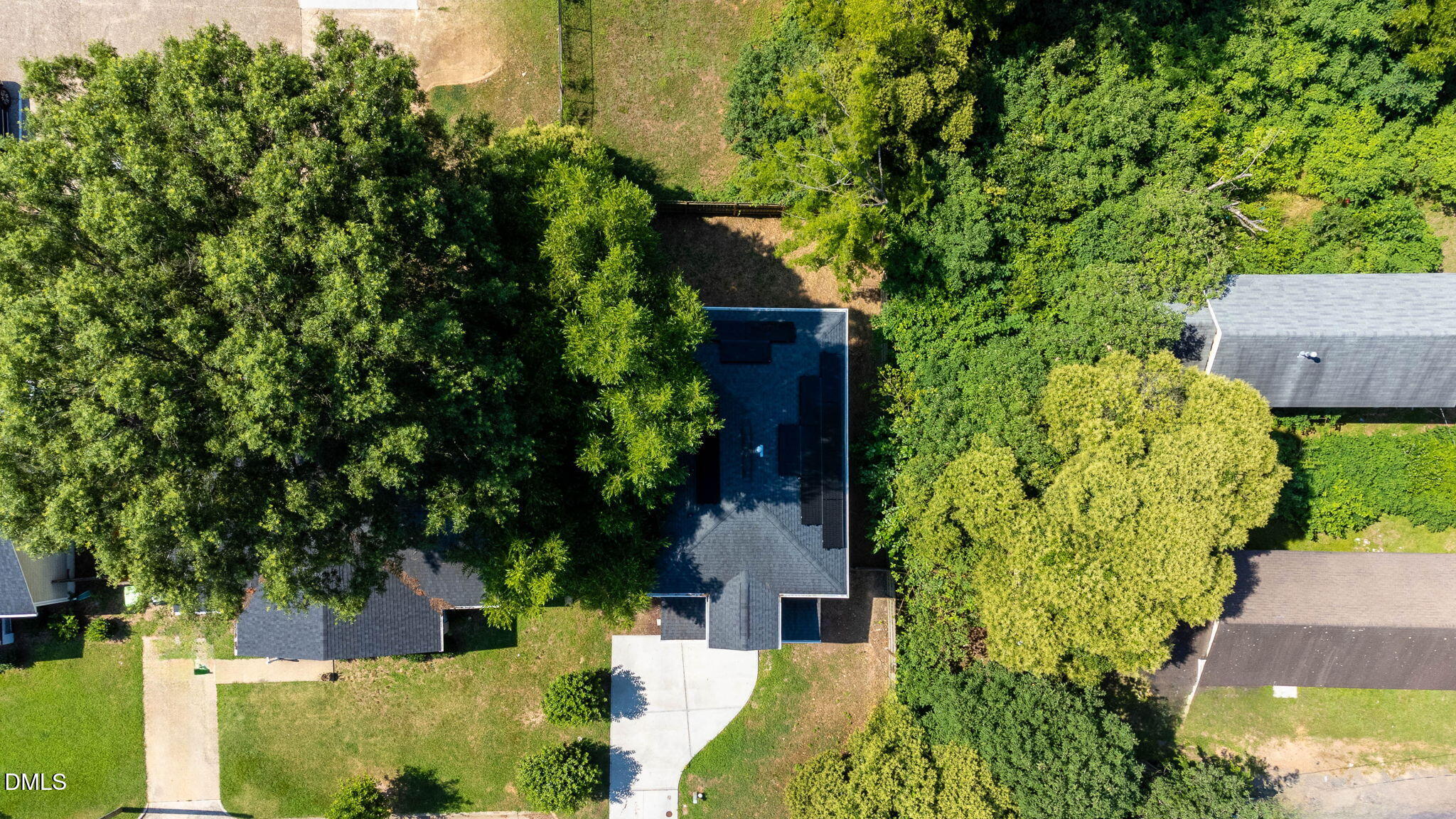 602 Hay Lane Raleigh, NC 27601 - Photo 41 of 43 an aerial view of a house with a yard