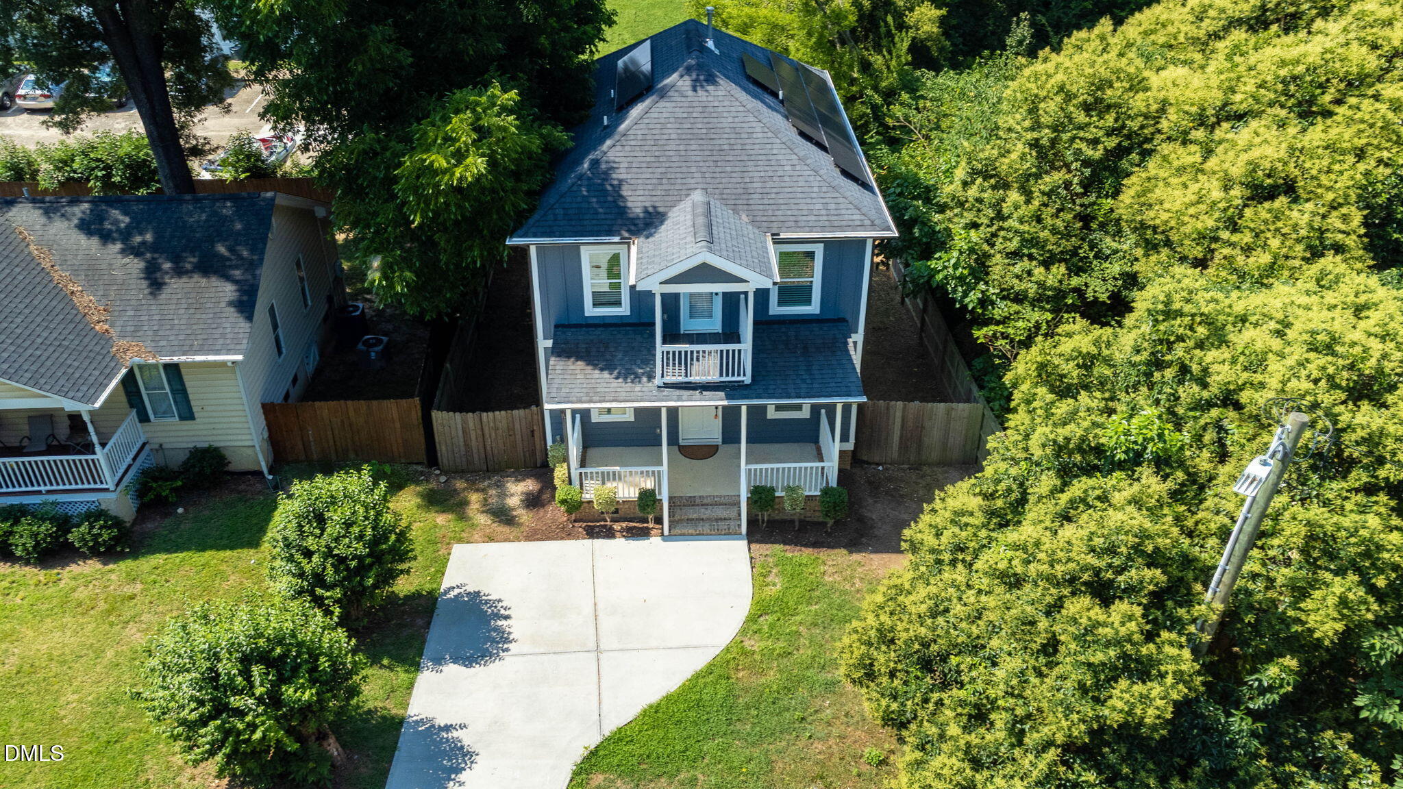 602 Hay Lane Raleigh, NC 27601 - Photo 5 of 43 a aerial view of a house with a yard