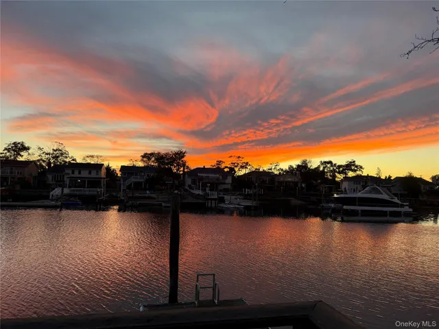 a view of lake from city