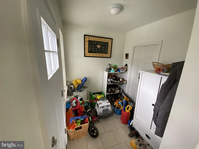 a view of a storage and utility room