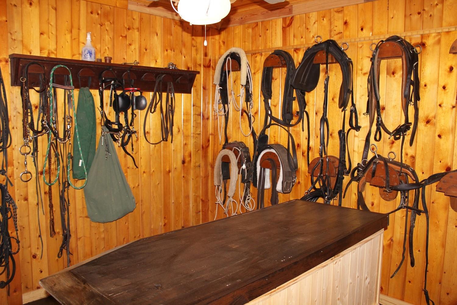 264 Causey Road Vass, NC 28394 - Photo 39 of 48 Pine Paneled Tack Room
