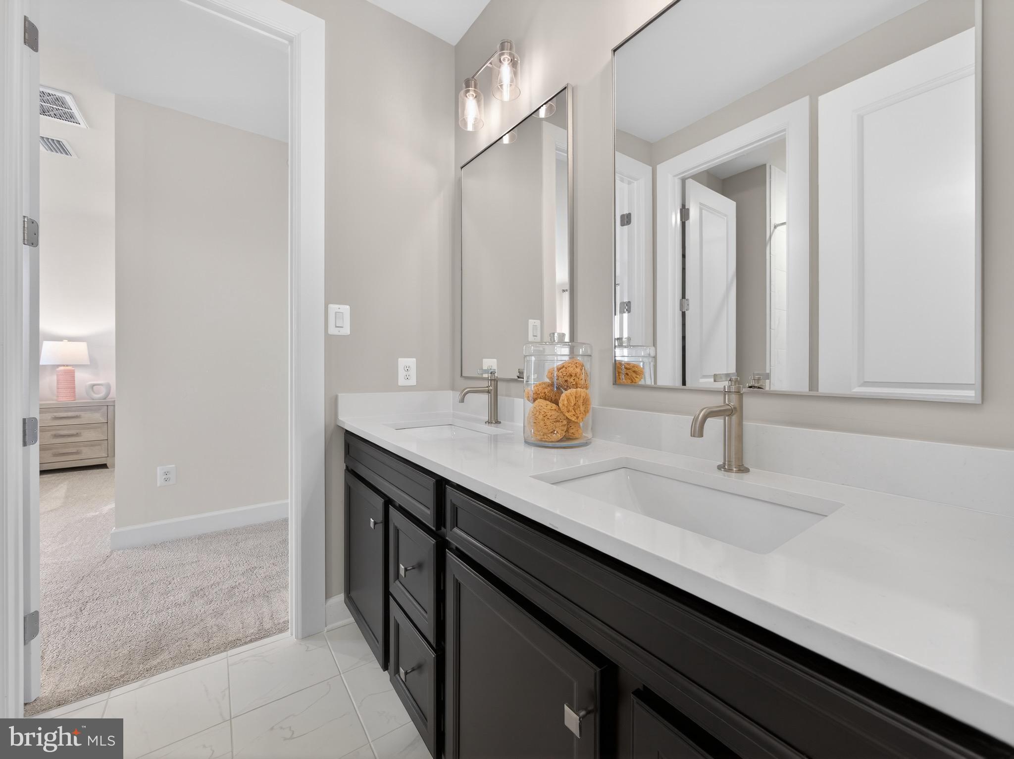 167 Brazier Lane Exton, PA 19341 - Photo 34 of 46 Jack & Jill dual vanity in modern bathroom design.