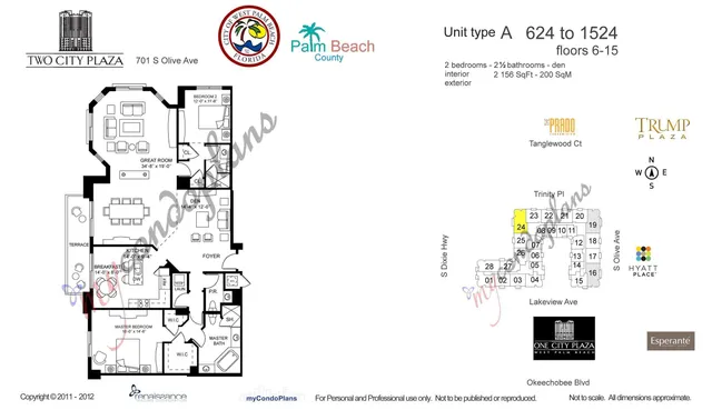 $8,500 | 701 South Olive Avenue, Unit 1524, West Palm Beach, FL 33401