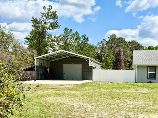 a park view with a fountain