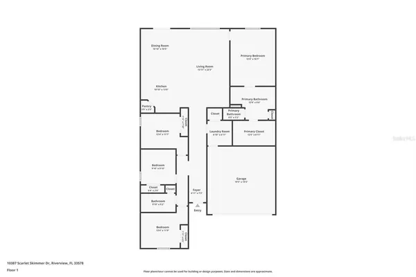 $359,900 | 10387 Scarlet Skimmer Drive, Riverview, FL 33578