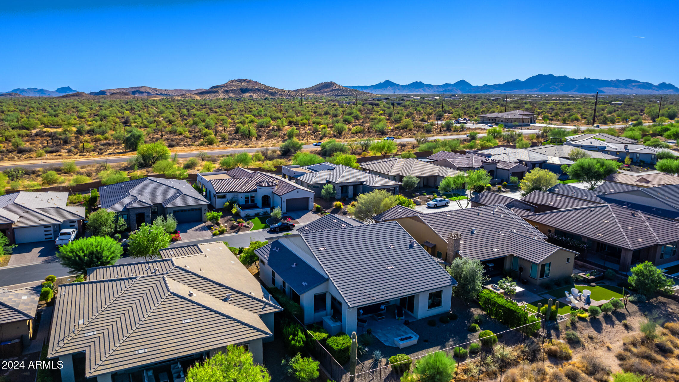 17756 East Silver Sage Lane Rio Verde, AZ 85263 - Photo 29 of 41 Aerial Rear View