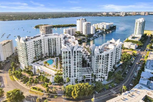 a view of a city with tall buildings