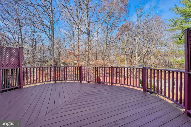 a view of wooden deck