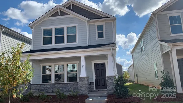 a front view of a house