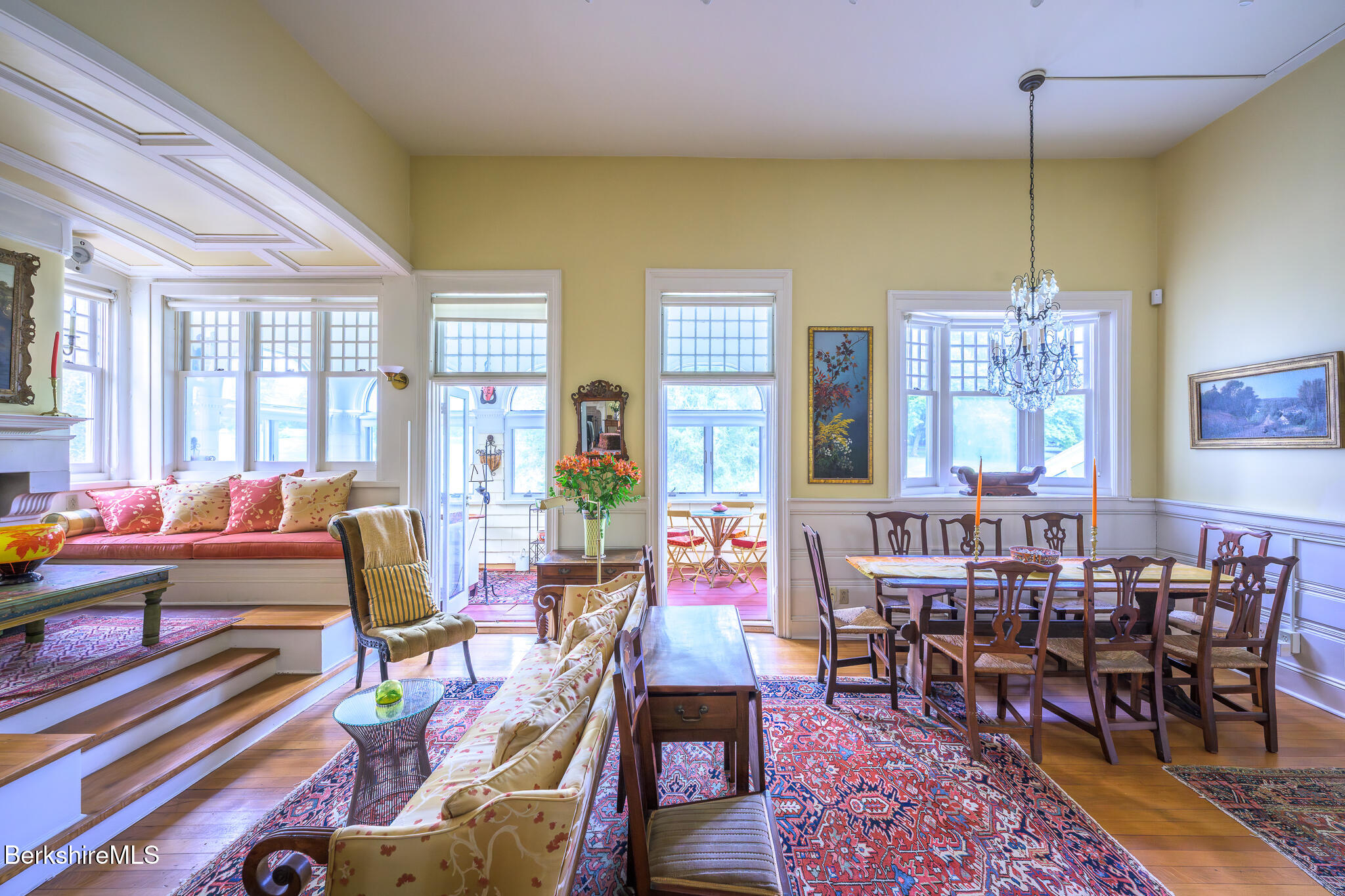 11 Prospect Hill Road, Unit F Stockbridge, MA 01262 - Photo 11 of 51 a view of a dining room with furniture window and wooden floor
