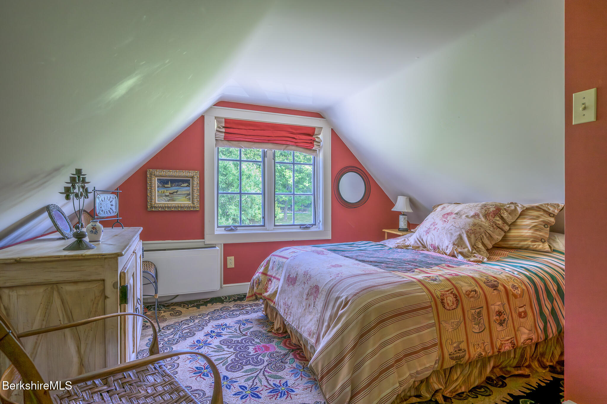 11 Prospect Hill Road, Unit F Stockbridge, MA 01262 - Photo 35 of 51 a bedroom with a bed and a window