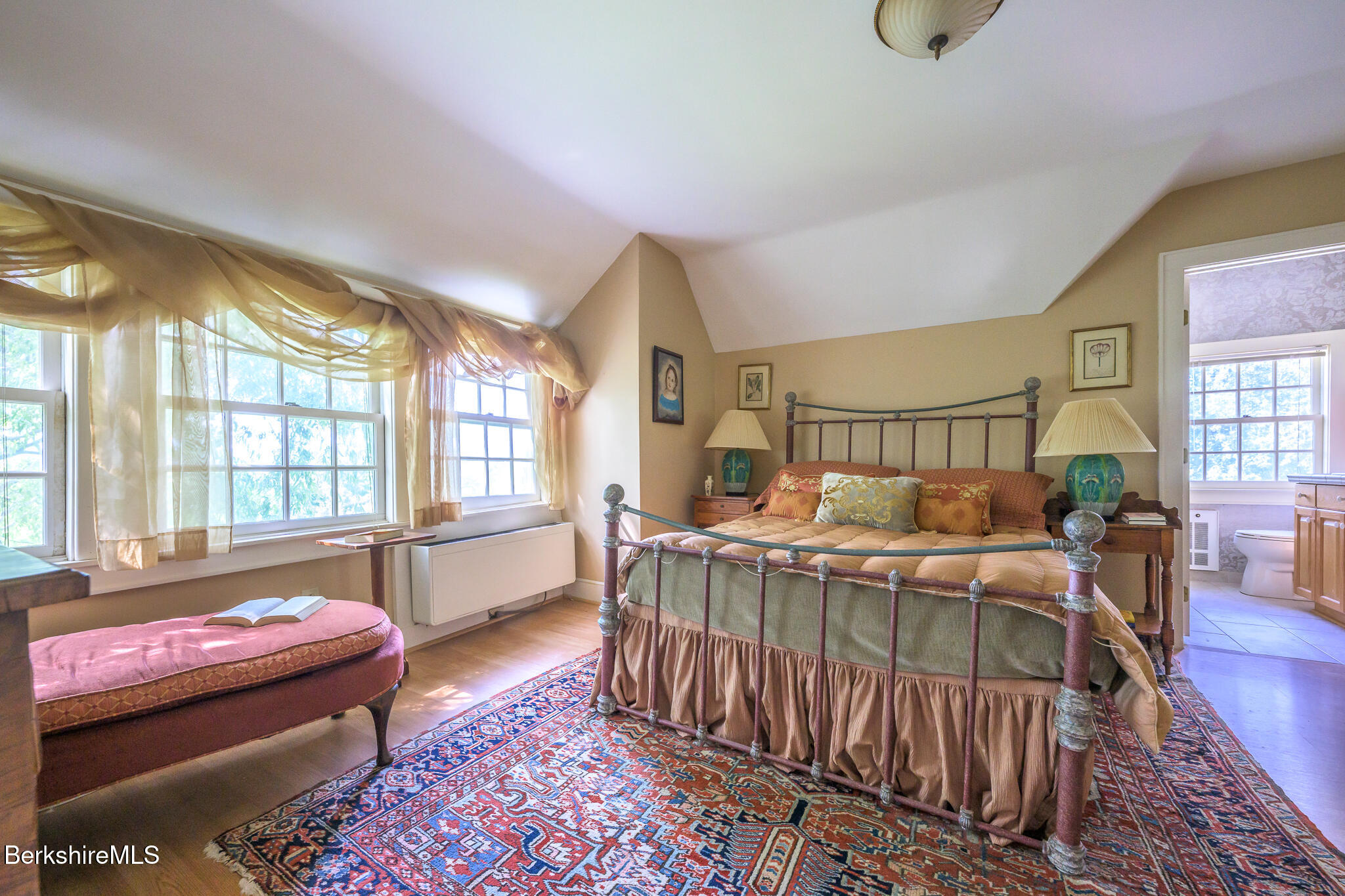 11 Prospect Hill Road, Unit F Stockbridge, MA 01262 - Photo 38 of 51 a bedroom with furniture and a large window