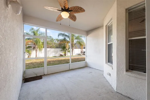 a view of a backyard of the house