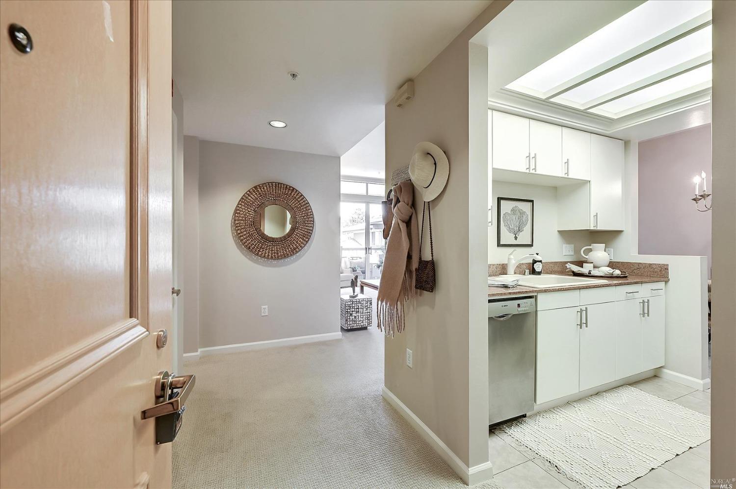 400 Deer Valley Road, Unit 5G San Rafael, CA 94903 - Photo 1 of 1 Entry foyer leads to Kitchen and Living Room