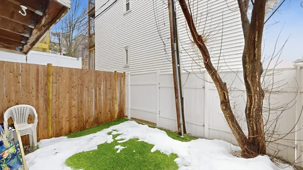 a backyard of a house